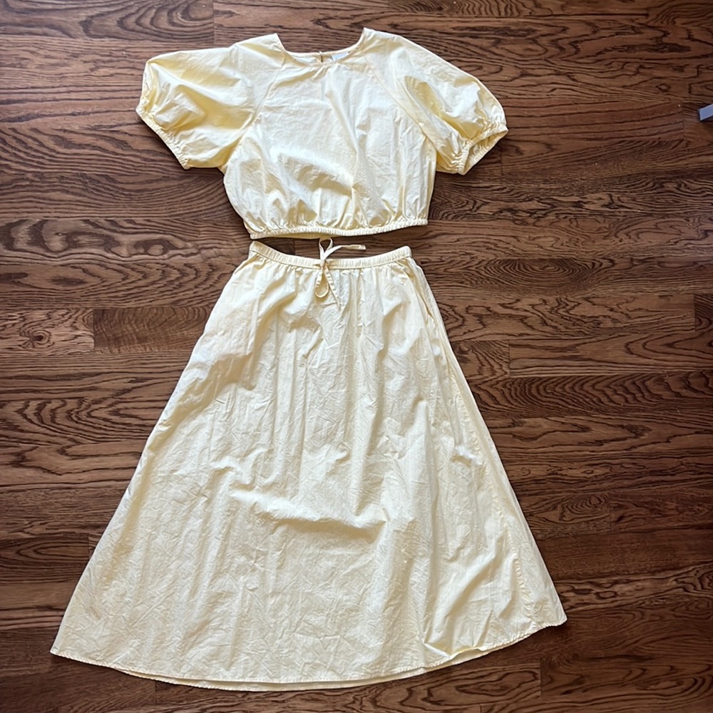 Target A New Day Yellow Midi Skirt Set